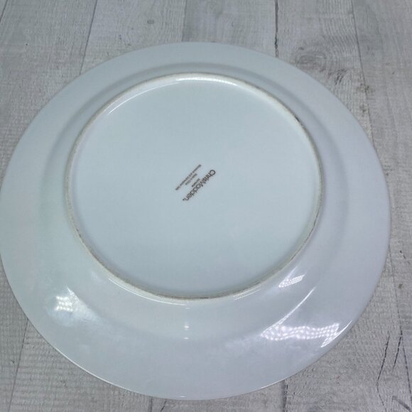 JC Penny Chris Madden MONTALIRA RED Gold Design Porcelain Dinner Plate Set 4 - Picture 5 of 16